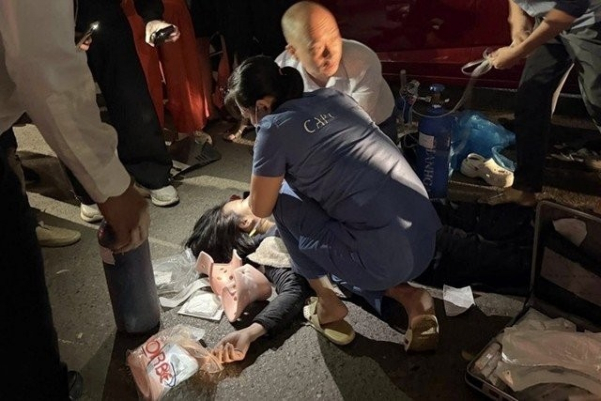 Vụ tài xế tông loạt xe ở Hà Nội: Một người phụ nữ đã tử vong