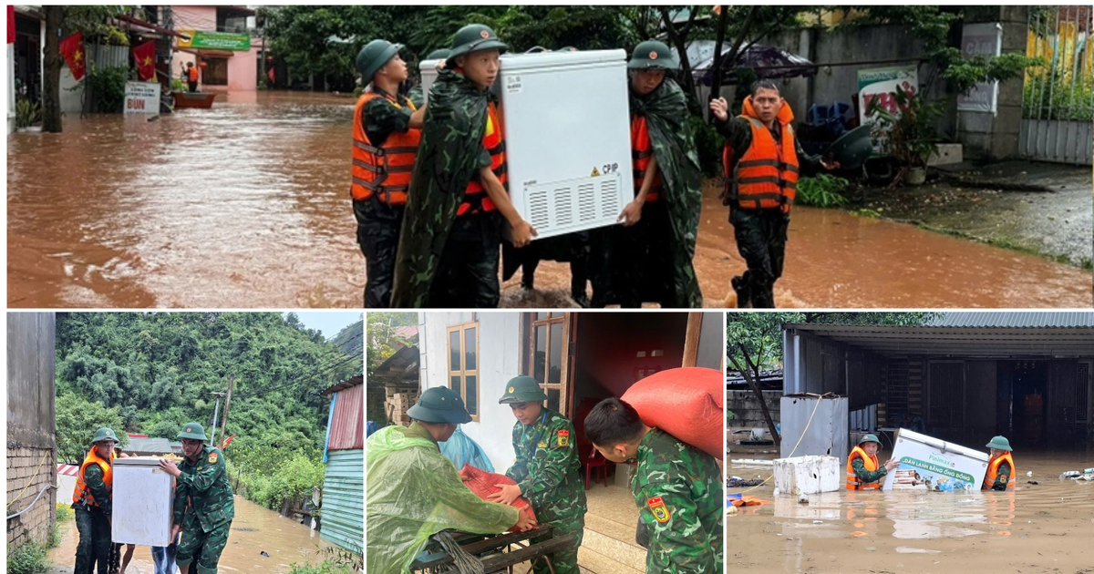 Hàng trăm nghìn bộ đội thường trực, dân quân tự vệ tham gia cứu hộ, khắc phục hậu quả do ảnh hưởng của bão số 4