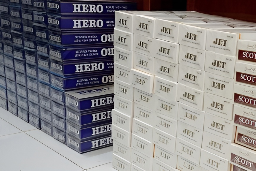 Thuốc lá nhập lậu bị phát hiện