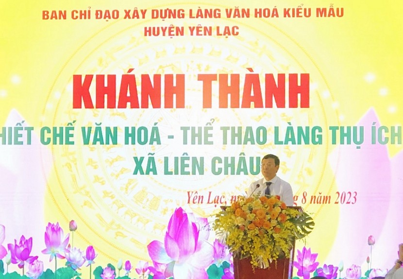 undefined Yên Lạc (Vĩnh Phúc): Khánh thành Làng văn hoá kiểu mẫu đầu tiên của tỉnh