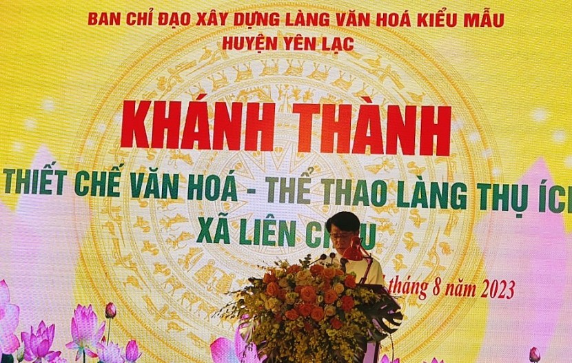 undefined Yên Lạc (Vĩnh Phúc): Khánh thành Làng văn hoá kiểu mẫu đầu tiên của tỉnh