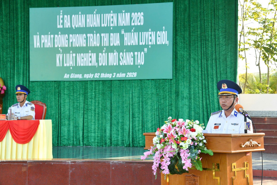 BTL Vùng Cảnh sát biển 4 tổ chức Lễ ra quân huấn luyện năm 2026 BTL Vùng Cảnh sát biển 4 tổ chức Lễ ra quân huấn luyện năm 2026