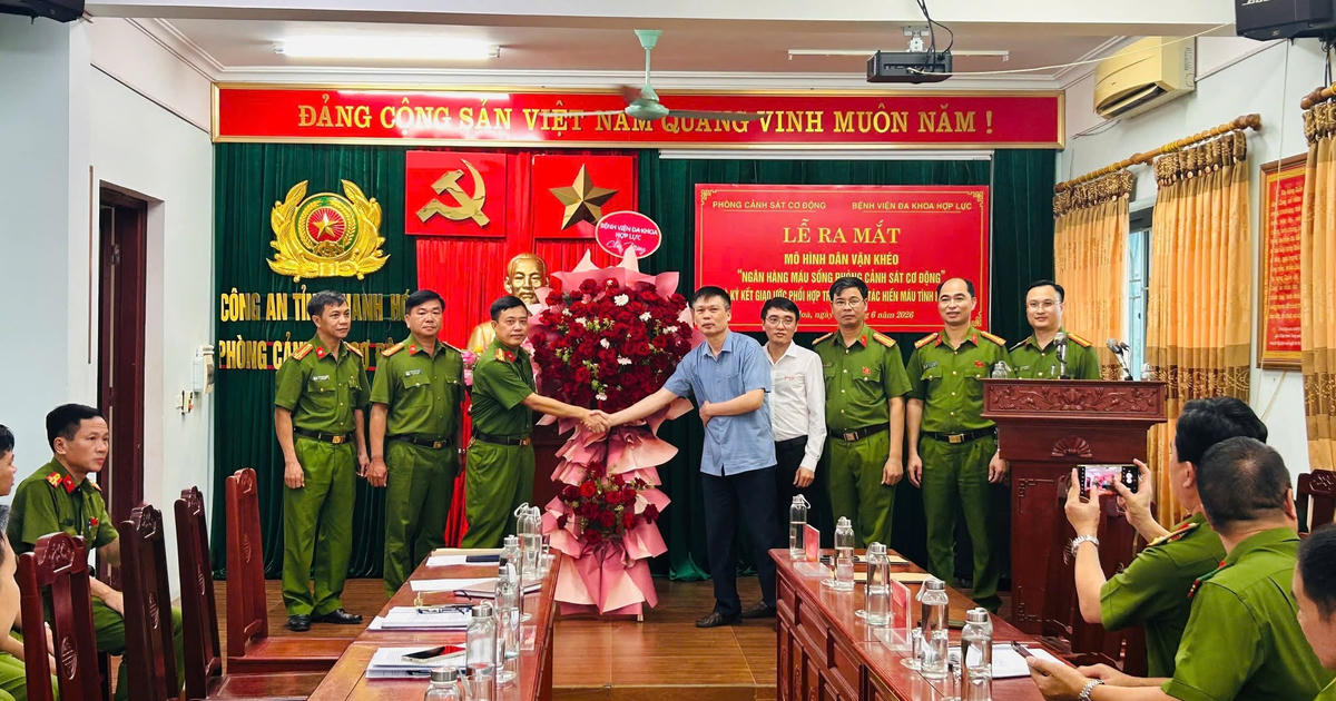 Ra mắt mô hình “Ngân hàng máu sống Phòng Cảnh sát cơ động”, lan tỏa nghĩa cử đẹp vì cộng đồng