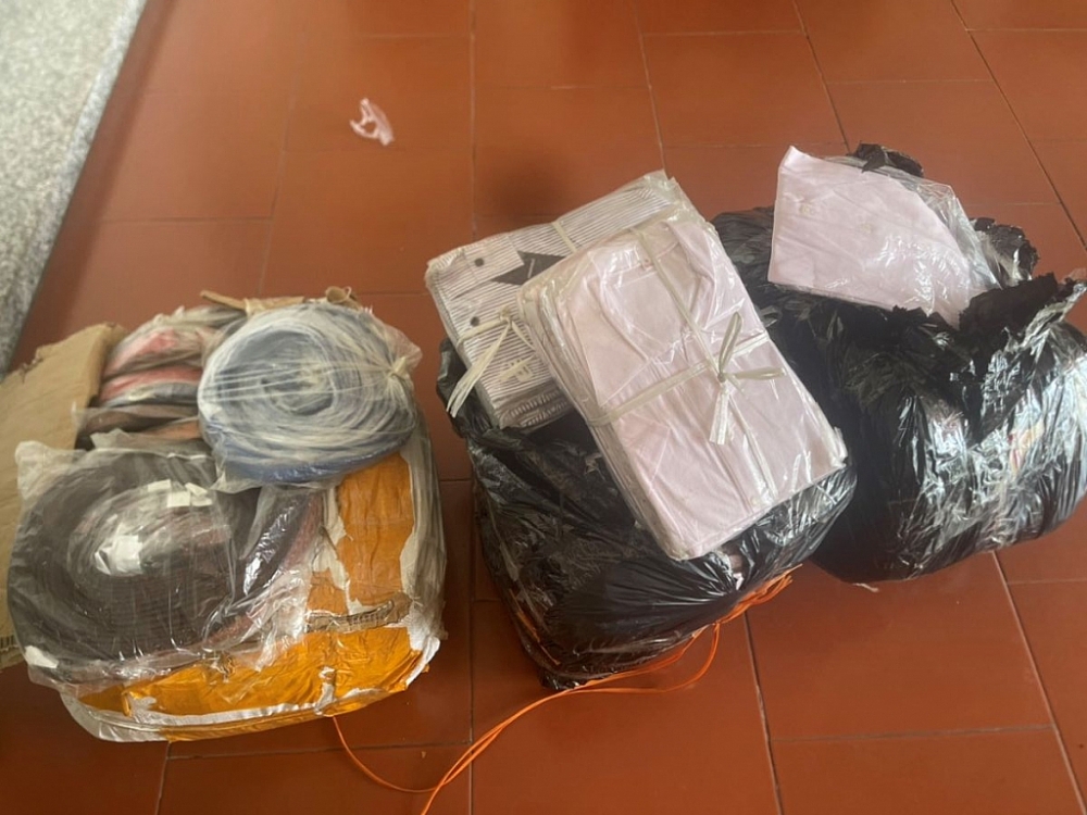 Hàng hóa vi phạm bị lực lượng chức năng thu giữ