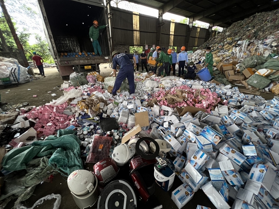 Số hàng hóa tiêu hủy đợt 1/2022