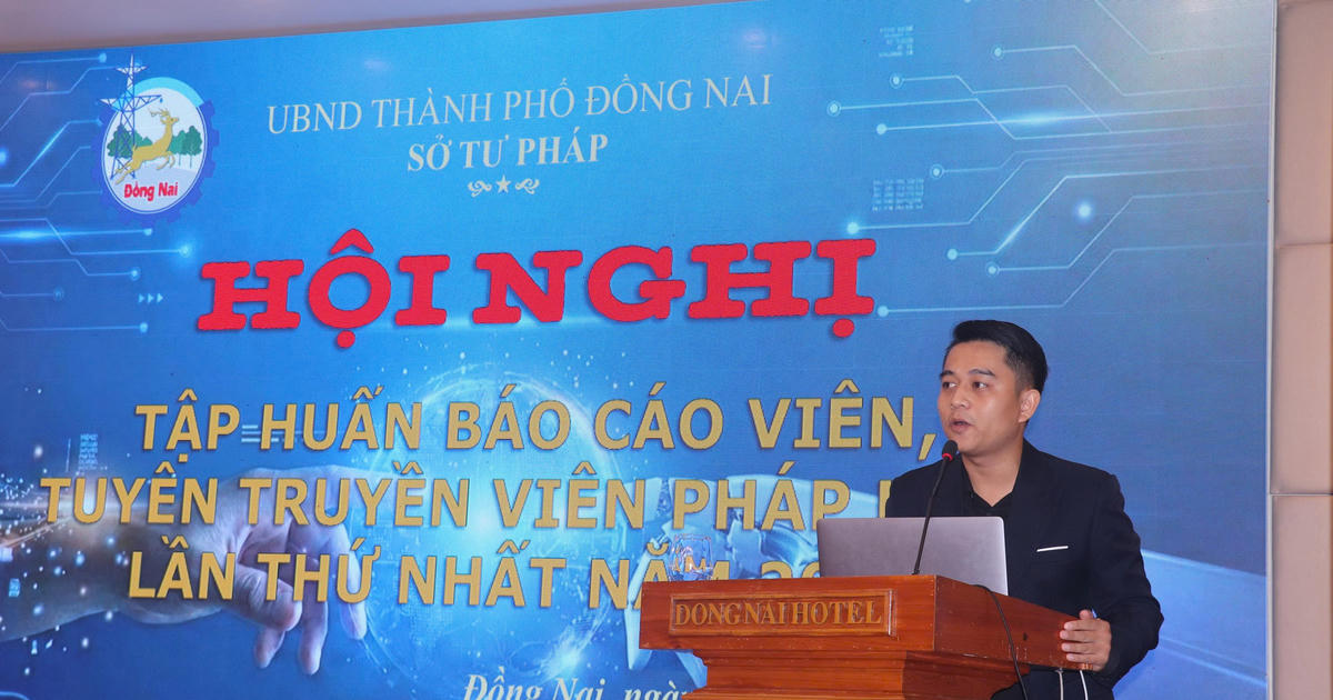Đồng Nai tập huấn ứng dụng AI trong công tác phổ biến, giáo dục pháp luật