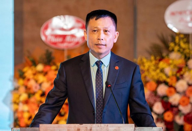 &Ocirc;ng Nguyễn Th&agrave;nh Lợi - Tổng Bi&ecirc;n tập B&aacute;o Kinh tế & Đ&ocirc; thị ph&aacute;t biểu tại buổi lễ.