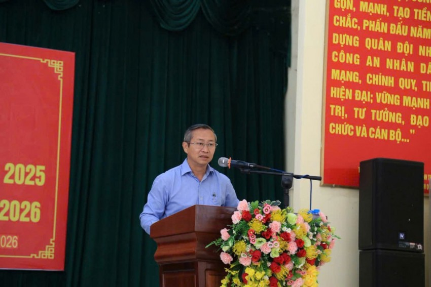 Công an xã Dầu Giây tổng kết công tác năm 2025, triển khai nhiệm vụ trọng tâm năm 2026