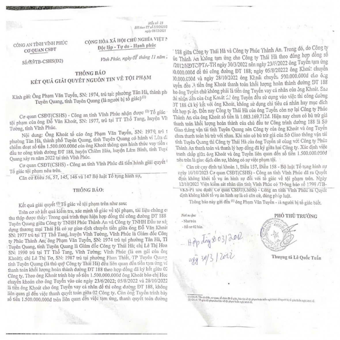 Tuyên Quang: Xét xử vụ “kiện đòi tài sản” giữa 02 Giám đốc Công ty Tuyên Quang: Xét xử vụ “kiện đòi tài sản” giữa 02 Giám đốc Công ty
