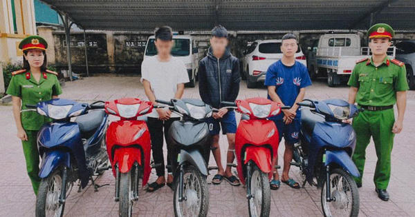 Trộm xe máy từ Nghệ An về Hà Tĩnh tiêu thụ, nhóm thanh niên bị bắt giữ