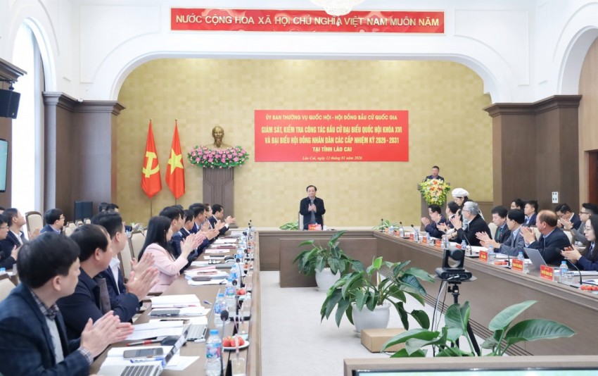 Kiểm tra, giám sát công tác chuẩn bị bầu cử tại tỉnh Lào Cai Kiểm tra, giám sát công tác chuẩn bị bầu cử tại tỉnh Lào Cai