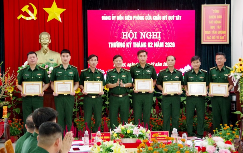 BĐBP Tây Ninh: Đảng ủy Đồn Biên phòng Cửa khẩu Mỹ Quý Tây tổ chức hội nghị thường kỳ