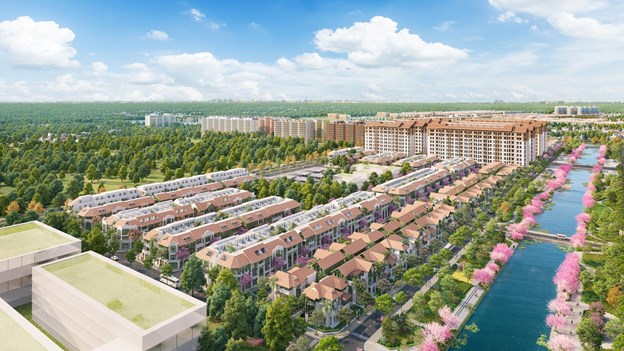 Ph&acirc;n khu Flora Avenue nằm tại trung t&acirc;m của mạng lưới hạ tầng trọng điểm. (Ảnh phối cảnh: Sun Property) &nbsp;