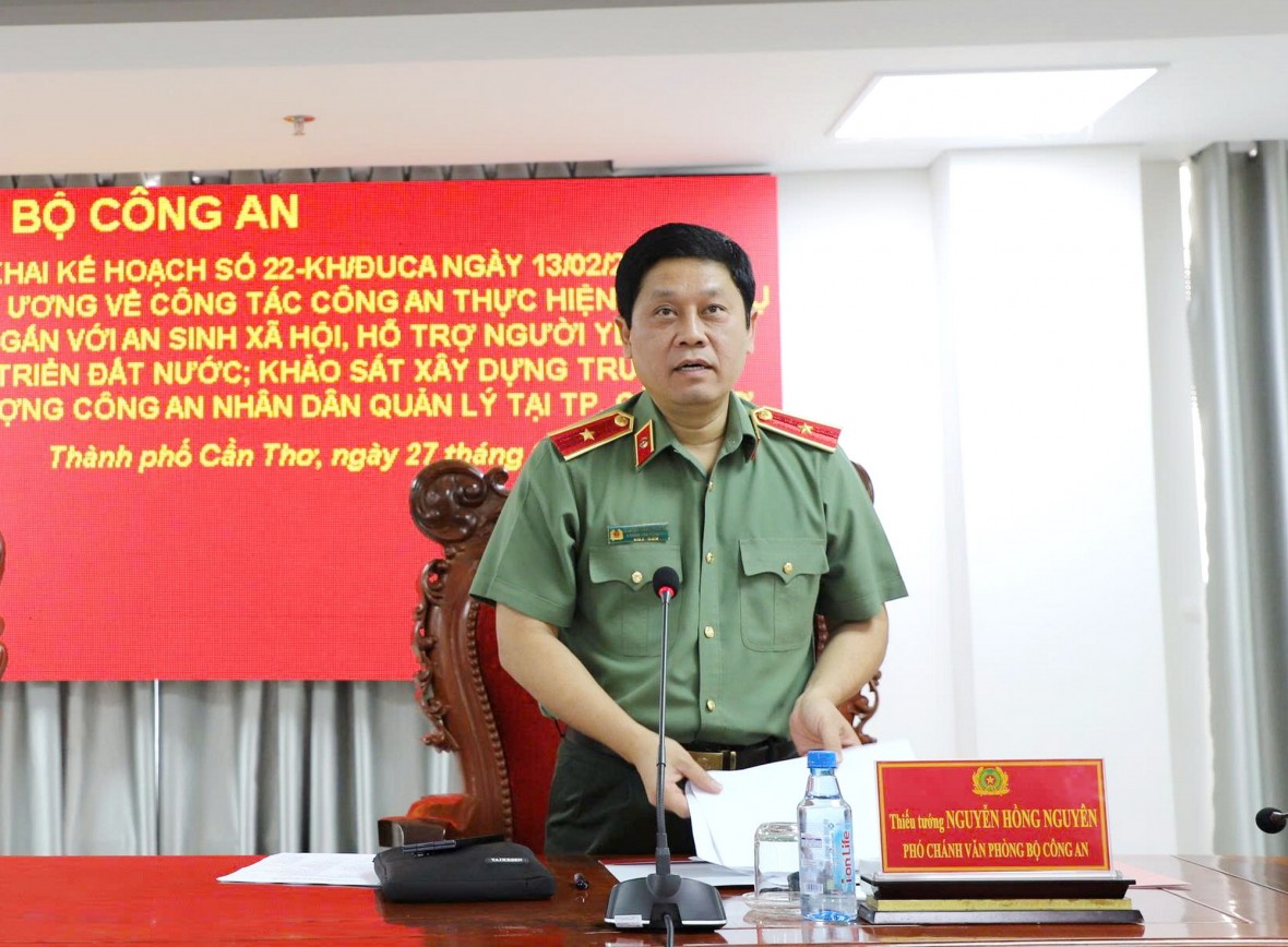 Bộ Công an khảo sát xây dựng Trường liên cấp nội trú tại Cần Thơ