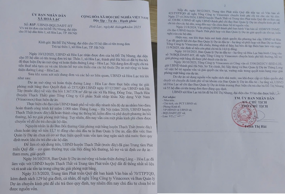 Dự án mở rộng đường Láng - Hòa Lạc (Kỳ 1): Gần 70 hộ dân mỏi mòn đợi tiền hỗ trợ thuê nhà tạm cư suốt 15 năm