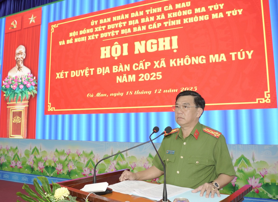 Cà Mau công nhận 19 xã đạt tiêu chí “địa bàn không ma túy” năm 2025