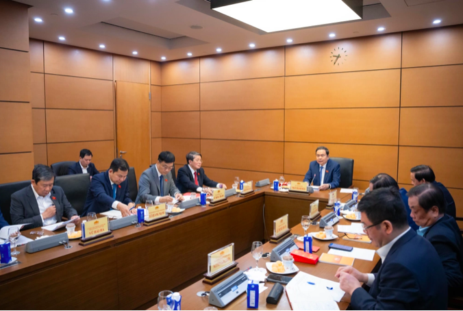 Chủ tịch Quốc hội Trần Thanh Mẫn đã chủ trì cuộc họp giao ban đầu Xuân năm mới của lãnh đạo Quốc hội (Ảnh: Hồng Phong). Chủ tịch Quốc hội Trần Thanh Mẫn đã chủ trì cuộc họp giao ban đầu Xuân năm mới của lãnh đạo Quốc hội (Ảnh: Hồng Phong).