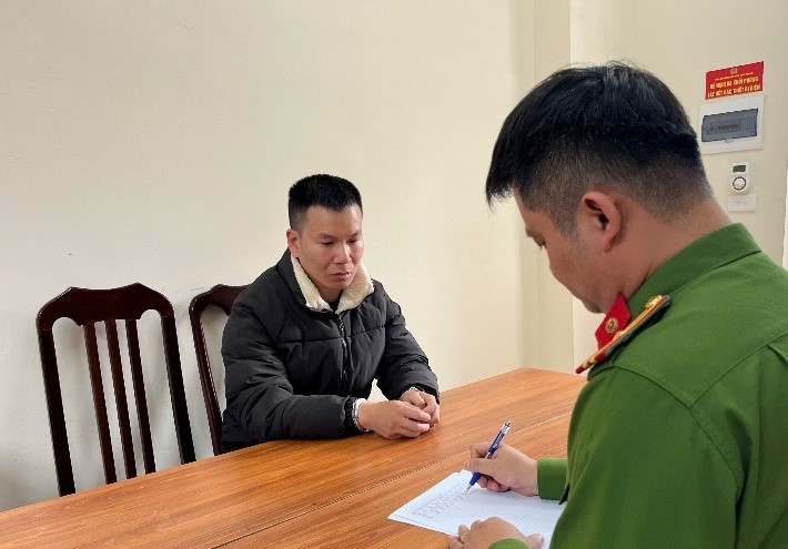 Đối tượng bị bắt giữ. (Ảnh: CAHN)