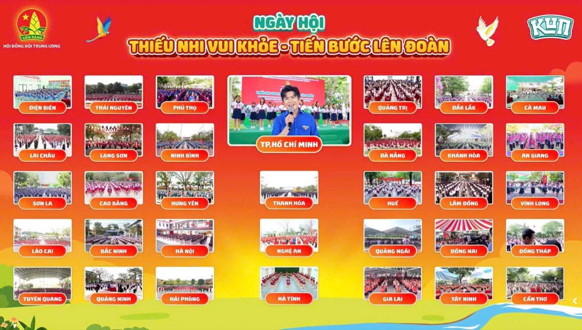 Sự tham gia của hàng triệu thiếu nhi đến từ 25.000 trường tiểu học trên cả nước