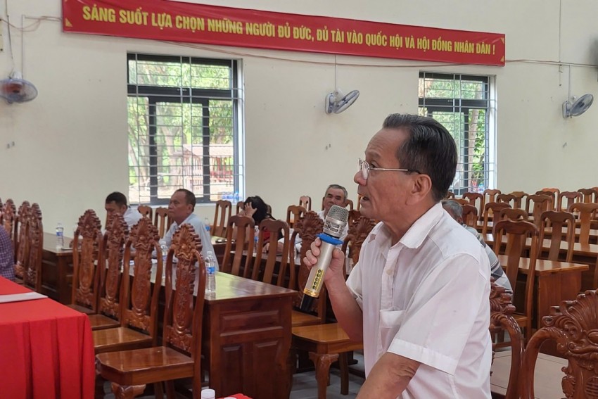 Ông Võ Văn Thường, cử tri khu phố Cây Đào, phường Tân Triều, đánh giá cao sự chuẩn bị của các ứng cử viên khi trình bày chương trình hành động.