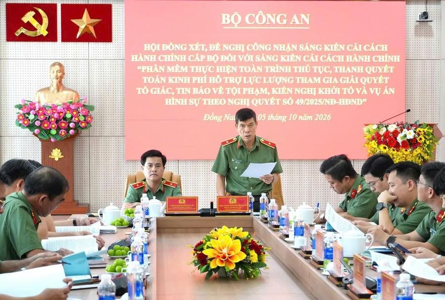 Công an TP Đồng Nai: Sáng kiến số hóa quy trình thanh- quyết toán kinh phí đạt tiêu chuẩn cấp Bộ